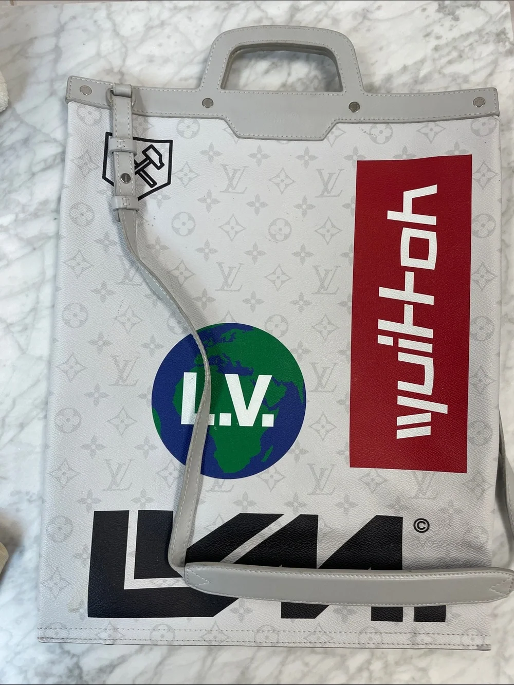 Louis Vuitton Canvas Messenger Bag